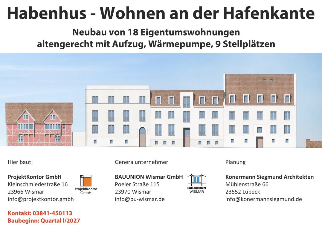 Bauprojekt Habenhus in Lübeck